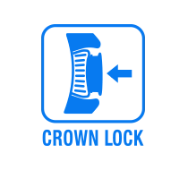 Una especial unión atornillada hace que, incluso la corona del reloj, sea resistente al agua