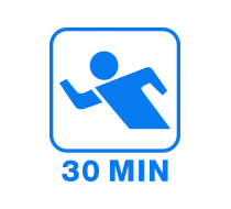 Mide tiempos con total precisión. El cronómetro tiene una capacidad de medición de hasta 30 minutos.
