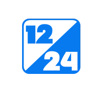 Las horas se visualizan ya sea en el formato de 12 o 24 horas