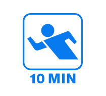 Los tiempos transcurridos se miden hasta el segundo. La capacidad de medición alcanza hasta 10 minutos. 